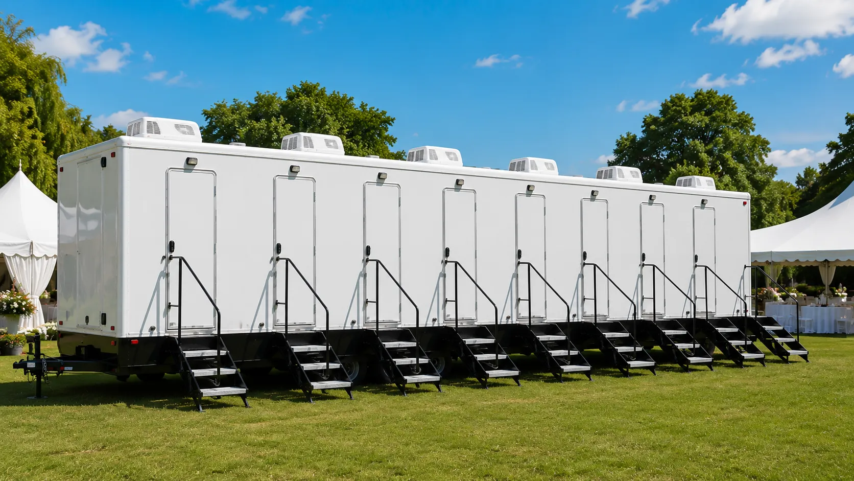 8 Stall Restroom Trailer in Germantown, MD